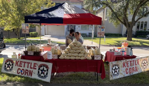 Kettle corn stand outdoors